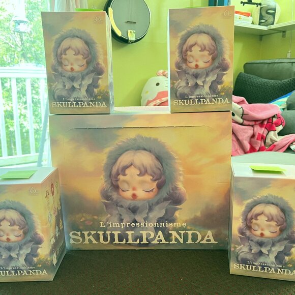 Authentic Popmart SKULLPANDA L’impressionnisme Series Plush Blind Box - DAWN - Picture 3 of 4